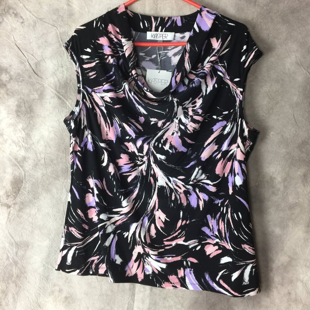 Kasper NWT Tank Top Sleeveless Top Blouse Business Casual Blouse XL